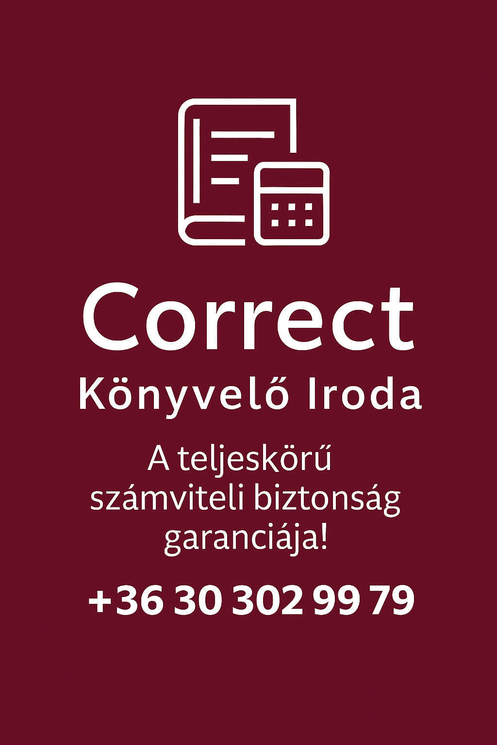 Correct Könyvelő Iroda - könyvelés - adótanácsadás - több mint 25 éves szakmai tapasztalattal!