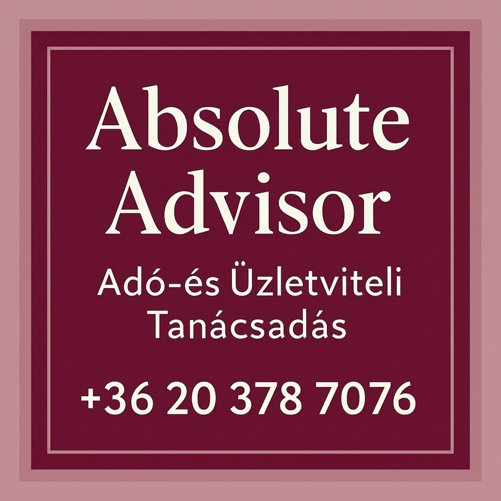 Absolute Advisor - Magas színvonalú adó- és üzletviteli tanácsadás, 25 éves tapasztalattal!