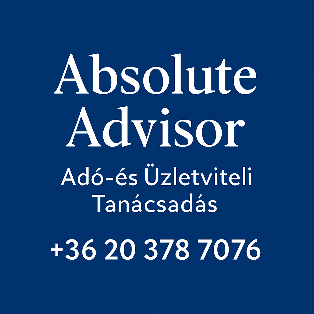 Absolute Advisor - Magas színvonalú adó- és üzletviteli tanácsadás, 25 éves tapasztalattal!