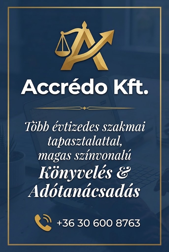 Accrédo Könyvelő és Adótanácsadó Iroda – Professzionális, naprakész könyvelés és adótanácsadás - Tolna megye