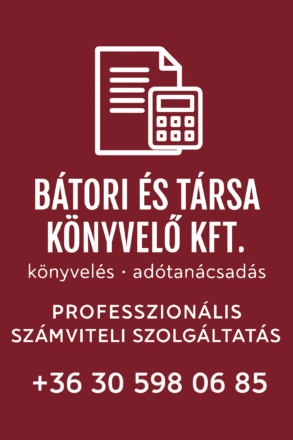 Bátori és Társa Könyvelő Kft. - könyvelés - adótanácsadás - III. kerület
