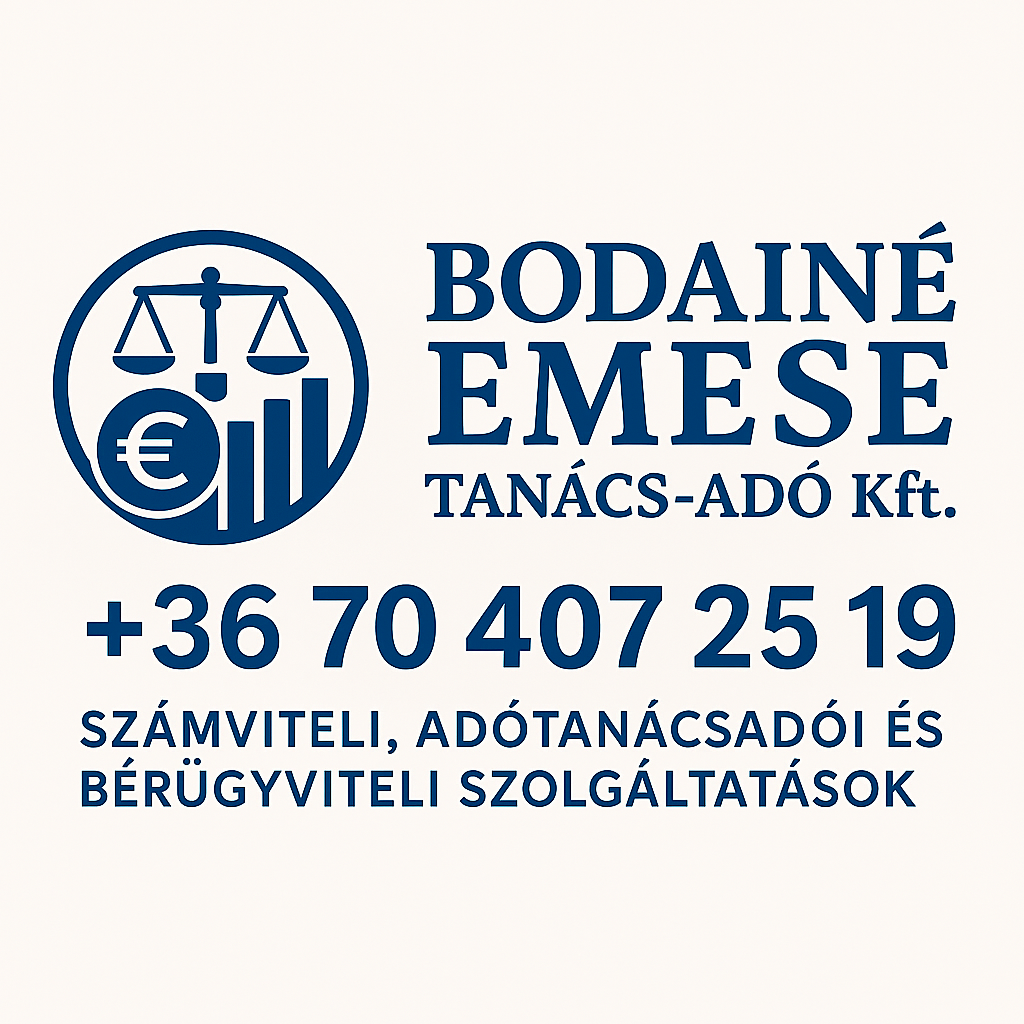 BODAINÉ EMESE TANÁCS-ADÓ KFT. - teljeskörű könyvelés - bérszámfejtés - adótanácsadás - SZJA bevallások és önellenőrzések készítése  - Hajdúböszörmény
