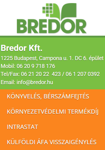 Bredor Kft. - teljeskörű számviteli szolgáltatás - nagy gyakorlattal a szállítmányozással - export-import tevékenységi körében működő cégek könyvelését illetőleg