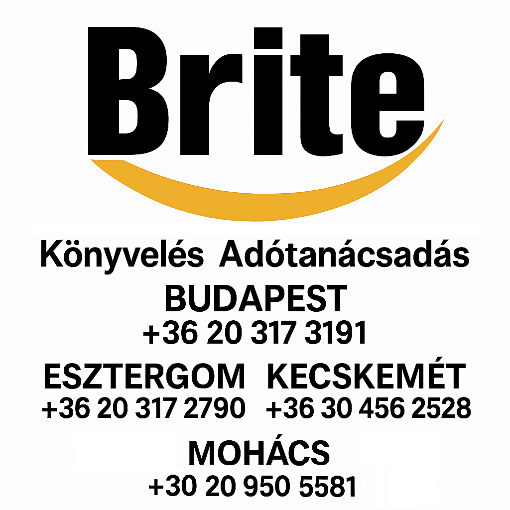 Brite Könyvelő, Tanácsadó Kft. -  teljes körű könyvelési - adó és pénzügyi tanácsadói szolgáltatás - több évtizedes szakmai tapasztalattal! - V. kerület