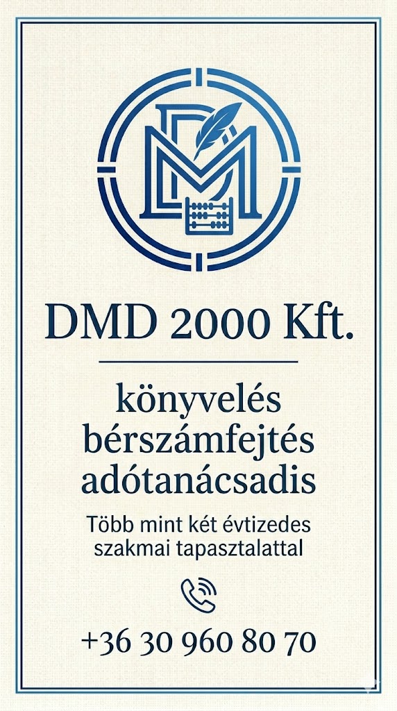 DMD 2000 Kft. – könyvelés – bérszámfejtés - adótanácsadás – X. kerület - Kőbánya