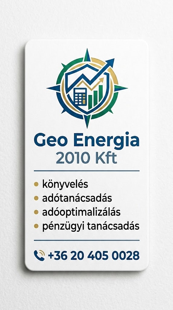 Geo Energia 2010 Kft. - Szakértelem a számok mögött, biztonság a döntéseiben! Teljes körű könyvelés - adótanácsadás!