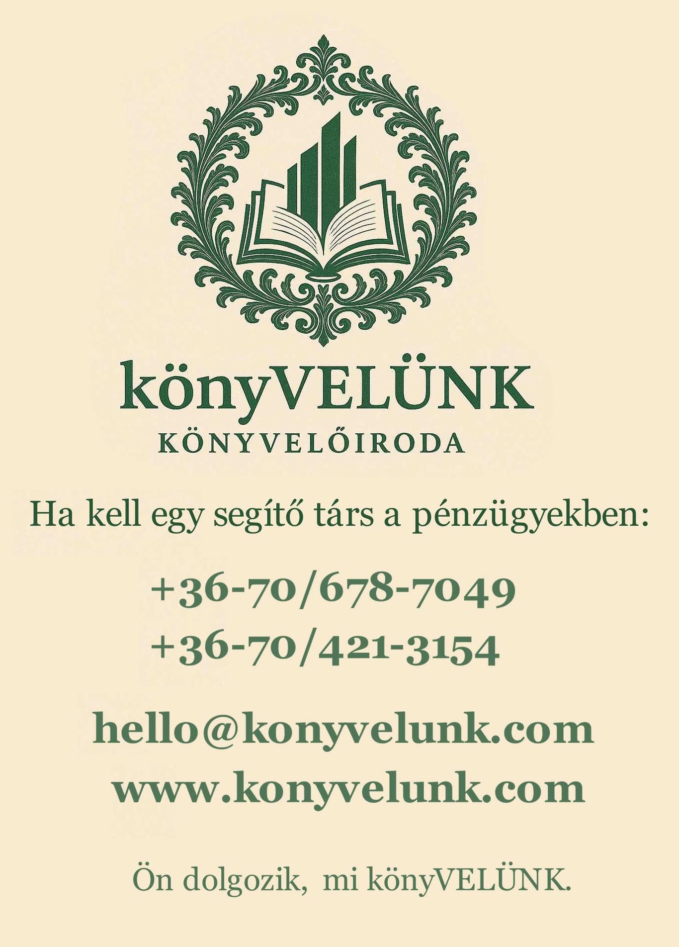 könyVELÜNK Könyvelőiroda - könyvelés - bérszámfejtés - tanácsadás - nagy szakmai tapasztalattal
