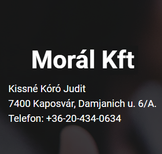 Morál Kft. - 25 éves szakmai tapasztalattal - professzionális számviteli szolgáltatás - könyvelés - adótanácsadás