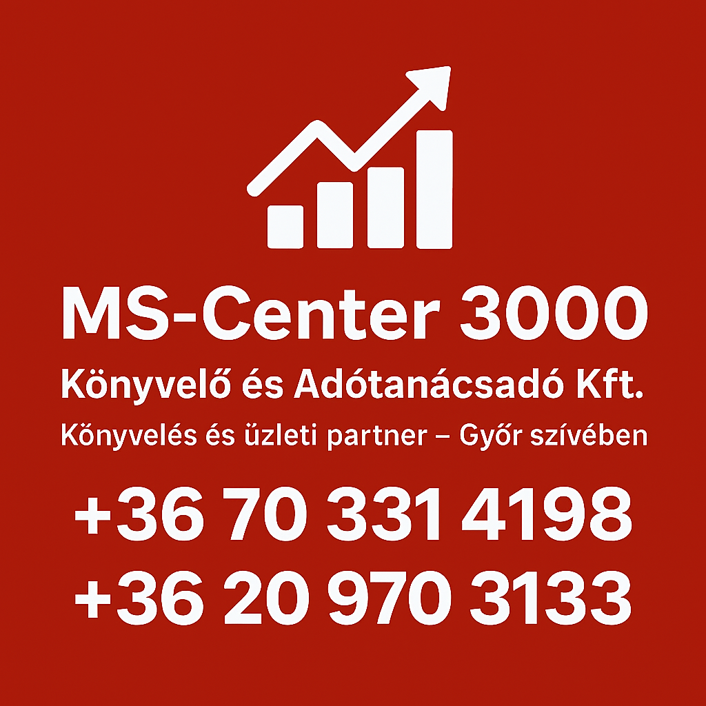 MS-Center 3000 Könyvelő és Adótanácsadó Kft. - SZAKÉRTELEM ÉS PRECIZITÁS - Győr központjában!