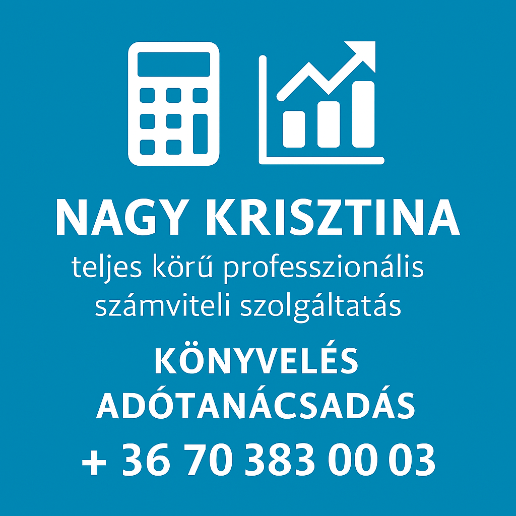 Nagy Krisztina Könyvelési Irodája - teljes körű könyvelés - üzletviteli és adótanácsadás - 20 éves pénzügyi, számviteli tapasztalattal - X. kerület - Kőbánya