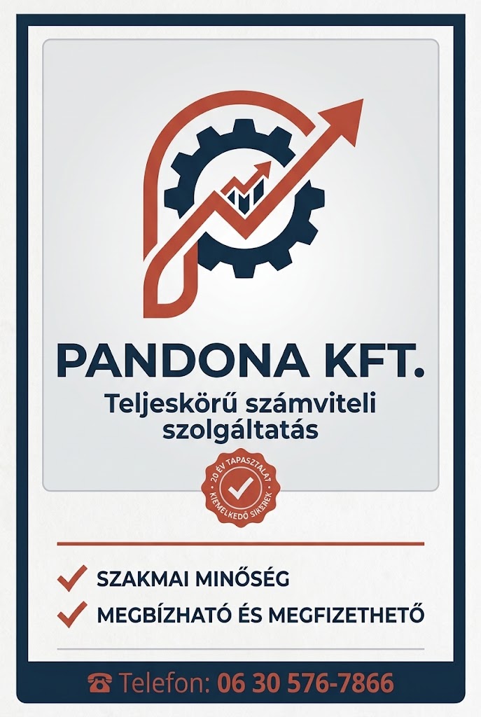 Pandona Kft. - teljes körű számviteli-adózási szolgáltatás - nagy szakmai tapasztalattal!