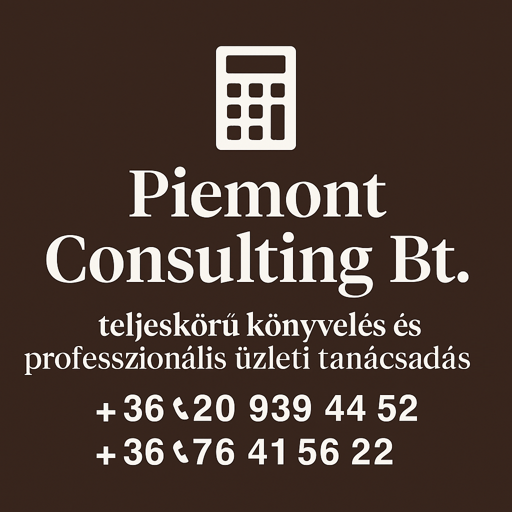 Piemont Consulting Bt. - teljeskörű könyvelés és professzionális üzleti tanácsadás - Kecskemét belvárosában