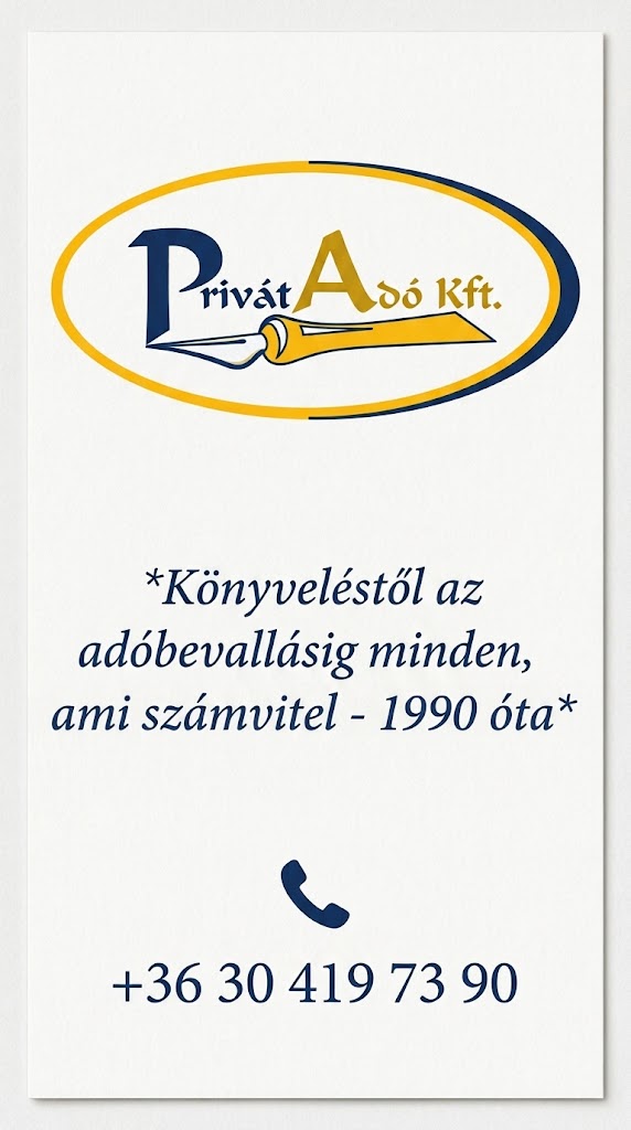 Privátadó Kft. - teljes körű könyvelés - adótanácsadás - több mint 30 éves szakmai tapasztalattal - Balatonboglár