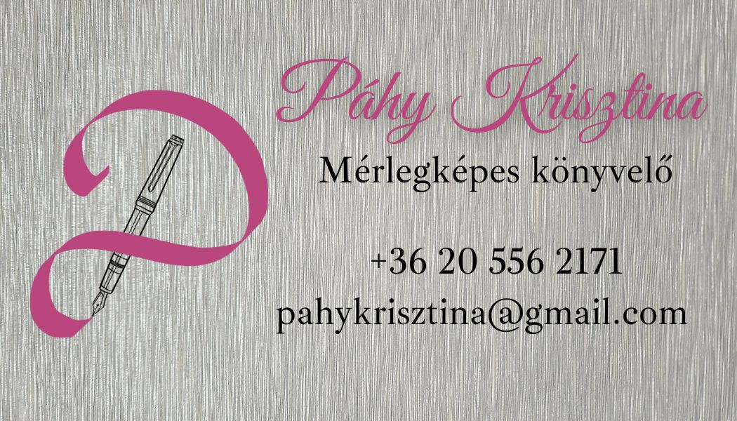 Páhy Krisztina mérlegképes könyvelő