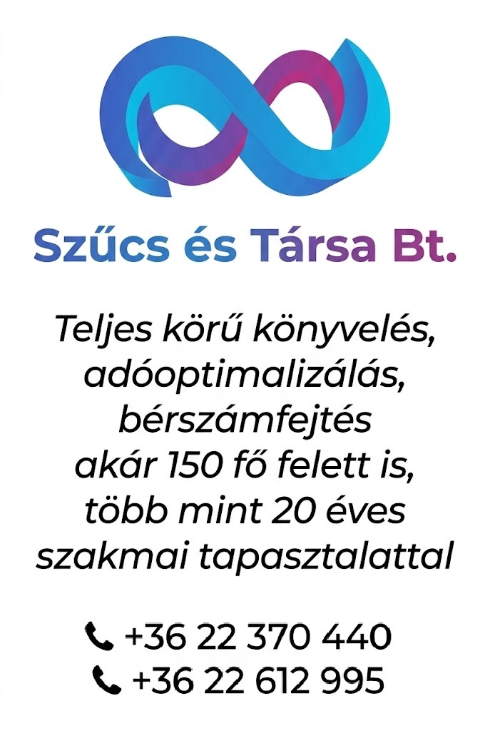 Szűcs és Társa Könyvelő iroda - teljes körű könyvelés nagy szakmai tapasztalattal!