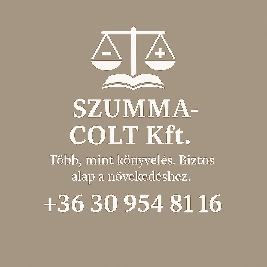 SZUMMA-COLT Kft. - teljes körű könyvelés - adótanácsadás - nagy szakmai tapasztalattal - IV. kerület