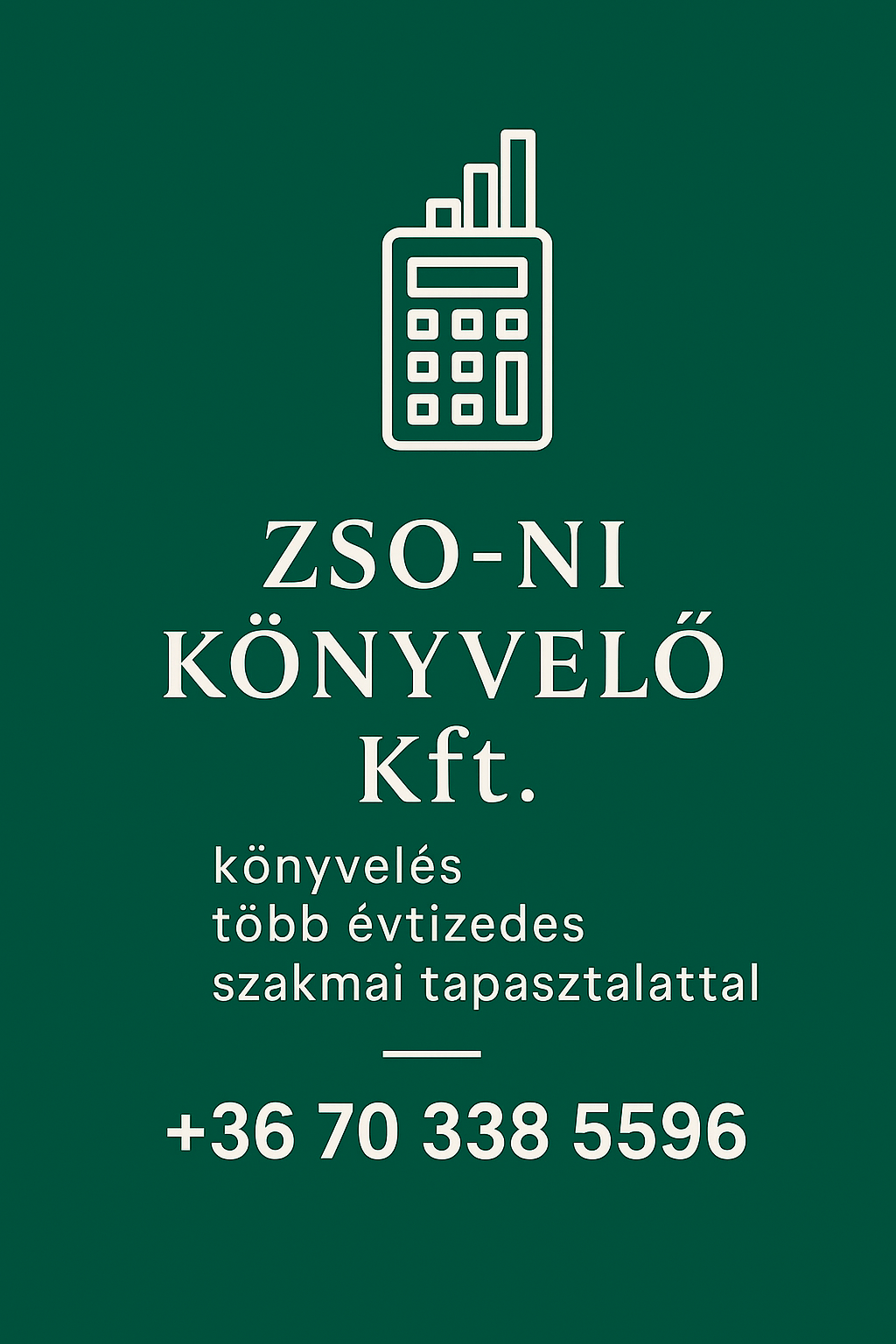 ZSO-NI KÖNYVELŐ Kft. - könyvelés több évtizedes szakmai tapasztalattal - bérszámfejtés - TB ügyintézés - Békéscsaba